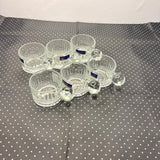 AM7751 Delisoga Premium Crystal Clear Glass Tea & Coffee Mug Set (6 Pieces, 100ml)