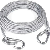 AM7755 durable stainless steel clothesline with hooks for heavy duty drying - 5Mtr