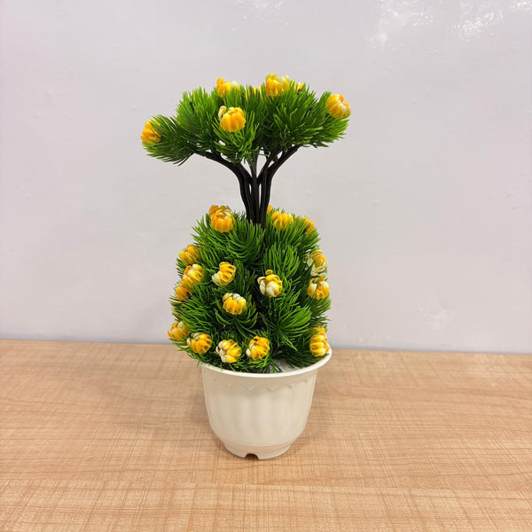 AM7768 Mini Artificial Bonsai Plants Set (Mix, Pack Of 1)