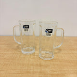 AM7793 LANG XU GLASS BEER MUGS SET OF 2 FOR SERVING COLD BEVERAGES ELEGANTLY