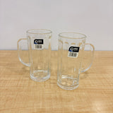 AM7793 LANG XU GLASS BEER MUGS SET OF 2 FOR SERVING COLD BEVERAGES ELEGANTLY