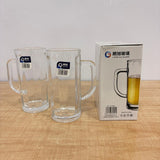 AM7793 LANG XU GLASS BEER MUGS SET OF 2 FOR SERVING COLD BEVERAGES ELEGANTLY