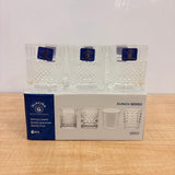 AM7795 GLACIRA ZURICH SERIES GLASS TUMBLERS SET OF 6 FOR ELEGANT DRINK SERVICE
