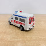AM7819 108 Emergency Pull-Back Ambulance Toy Van with Internal LED Lights