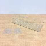 A06495 Acrylic Transparent Bathroom Shelf – Wall Mounted Adhesive Storage Organizer caddy