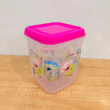 A06553 Square Food Fresh Printed Plastic Container - 6000ml
