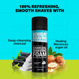 A06612 Bombay Shaving Company Charcoal Shaving Foam with Moroccan Argan Oil (50ml)