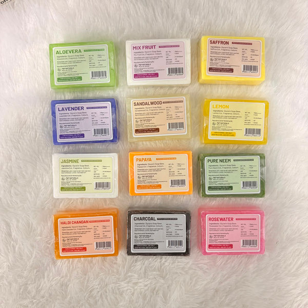 A06639 Premium Handmade Bathing Soap - 1 Pc (Assorted Set of Mix Variants, 100g each)