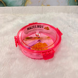 A06642 HAZELNUT 333 Round Airtight PET Plastic Kitchen Container with 4-Side Lock Lid