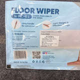 A06675 Wondra 16-Inch Antibacterial Floor Wiper with 4ft Rod