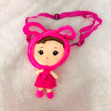 A06692 Cute Plush Doll Bunny Costume Crossbody Bag for Kids