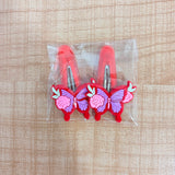 A06712 Cute Cartoon & Floral Hair Clips Set for Kids - Colorful Snap Hair Pins for Girls & Toddlers