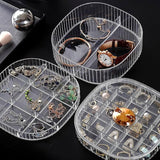 A06706 3-Layer Clear Acrylic Rotating Jewelry Storage Box & Cosmetic Organizer
