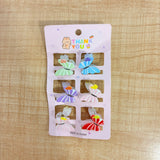 A06720 Cute Cartoon Mini Hair Claw Clips Set for Girls & Kids (6 Pieces)