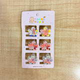 A06720 Cute Cartoon Mini Hair Claw Clips Set for Girls & Kids (6 Pieces)