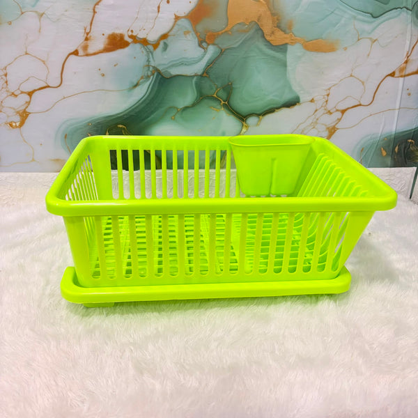 A06749 3 in 1 Durable Drainer Drying Rack Washing Basket with Tray