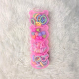 A06755 Multicolor Kids Hair Accessory Set in Bear-Shaped Storage Box – Hair Bands, Mini Claw Clips & Elastic Bands
