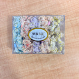 A06760 Floral Printed Organza Scrunchie – Multi-Color Elastic Hair Ties for Women & Girls