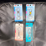 AM7536 STYLISH METAL CARABINER KEY HOLDER WITH DOUBLE KEY RING