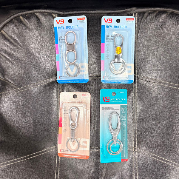 AM7536 STYLISH METAL CARABINER KEY HOLDER WITH DOUBLE KEY RING
