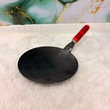 A06770 FULKA 10 Inch Pure Iron Roti Tawa with Wooden Handle (12 Gauge)