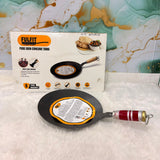 A06772 FULFIT Pure Iron Concave Tawa (Pre-Seasoned, Wooden Handle) (1211)