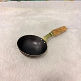 A06775 Heavy Duty Iron Tadka Pan with Wooden Handle (No. 5)