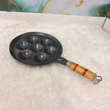 A06779 7-Cavity Non-Stick Appam Pan with Sturdy Wooden Handle (APPAM PAN SVP RC 10)