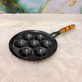 A06779 7-Cavity Non-Stick Appam Pan with Sturdy Wooden Handle (APPAM PAN SVP RC 10)