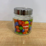 AM5163 CELLO Round Fresh Glass Storage Jar, 580ml (Set of 1)