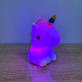 A06885 Cute LED Rainbow Unicorn Night Light for Kids & Nursery Decor