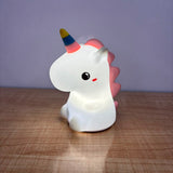 A06885 Cute LED Rainbow Unicorn Night Light for Kids & Nursery Decor