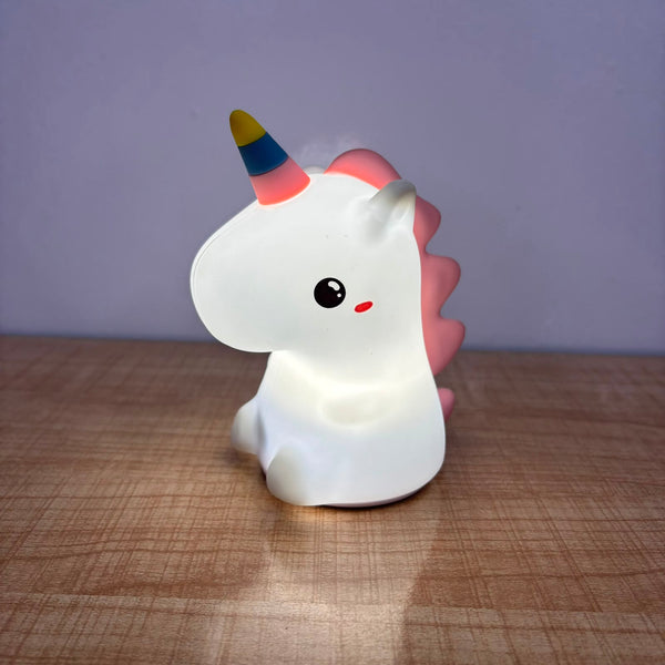 A06885 Cute LED Rainbow Unicorn Night Light for Kids & Nursery Decor