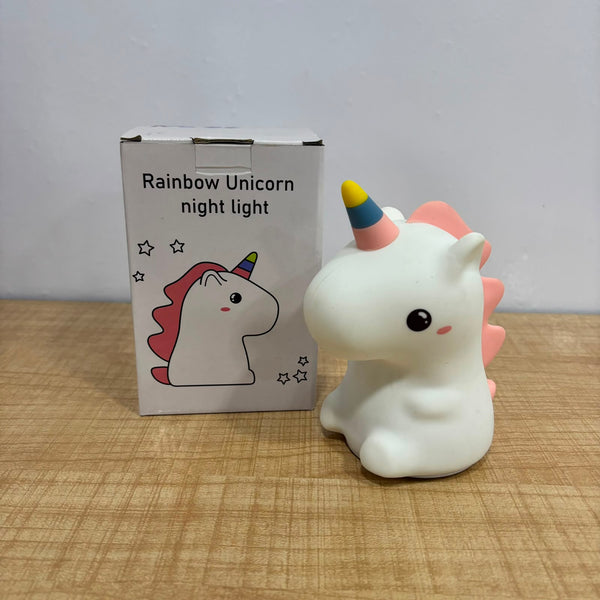 A06885 Cute LED Rainbow Unicorn Night Light for Kids & Nursery Decor