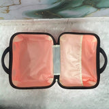 A06889 Portable Hard Shell Mini Vanity Case & Cosmetic Organizer Bag