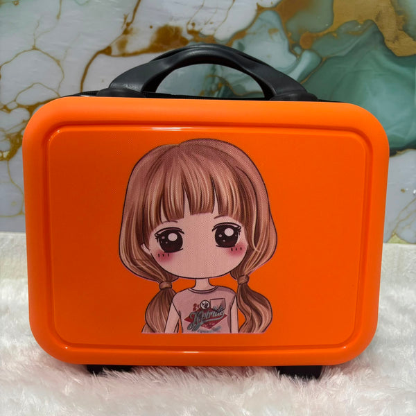A06889 Portable Hard Shell Mini Vanity Case & Cosmetic Organizer Bag