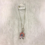 A06909 Oxidised Silver Boho Pendant Necklace with Colorful Enamel Work for Women & Girls