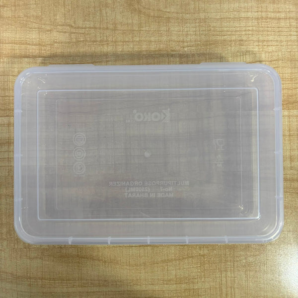 A06940 KOKO LINE Clear Multipurpose Storage Container & Organizer (2500 ml, No-7)