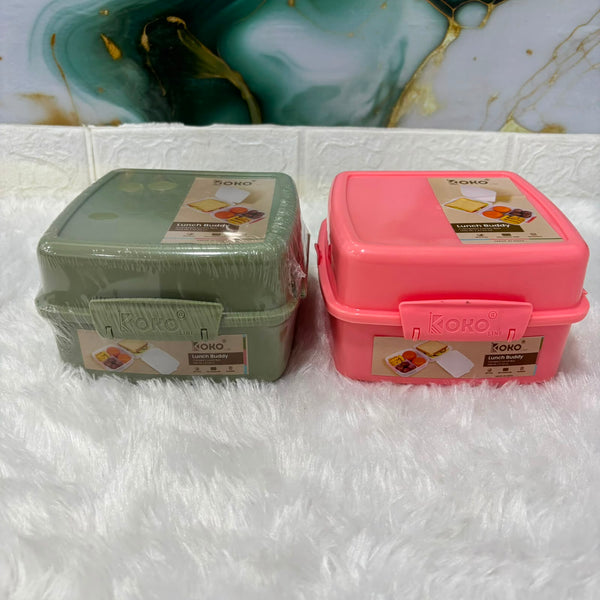 A06948 KOKO Line Lunch Buddy 1400ml Compact Multi-Compartment Lunch Box