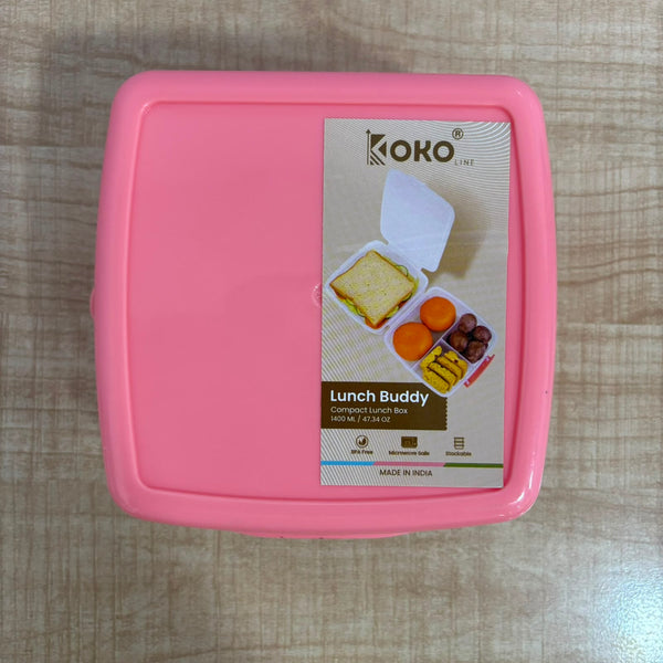 A06948 KOKO Line Lunch Buddy 1400ml Compact Multi-Compartment Lunch Box