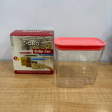 A06950 KOKO Airtight Plastic Grip Storage Jar Container (1900 ML)
