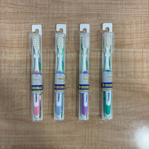 A06958 GOORAL Micro-Fine Ultra Soft Bristle Manual Toothbrush for Sensitive Teeth & Gums