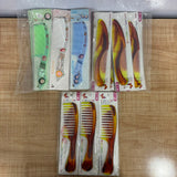A06970 Anti-Static Hair Comb Set – Printed & Amber Stylist Hair Combs