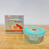 A06977 Baleno Glass Donga Container with Lid (1 Pc)