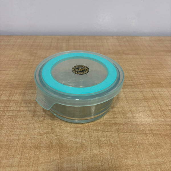 A06977 Baleno Glass Donga Container with Lid (1 Pc)