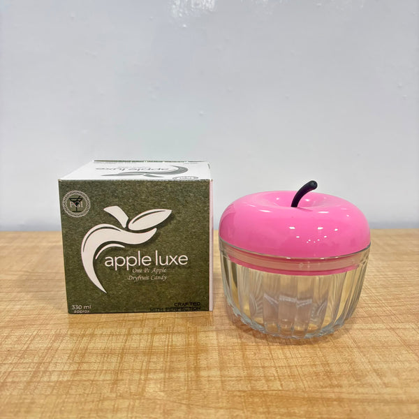 A06981 Apple Luxe Glass Jar with Lid (330 ml)