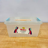 A06997 Plast Medico Multipurpose Plastic Storage Container Box with Handle & Side Latches – Medium