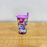 A06999 Royal Plast Magic Glass Printed Kids Sipper Glass with Lid & Strap