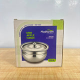 AM6006 Madhuram Stainless Steel Mini Apple Handi with Lid – 650ml