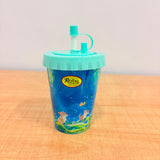 A06998 Royal Enjoy Glass Plastic Sipper Tumbler Cup with Lid and Straw for Kids